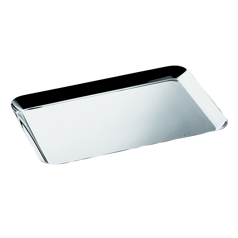 Plateau en acier inoxydable MEPRA Tendence 18/10, Argent argent, H 0,59 po x L 15 po x l 9,84 po