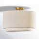 Finley Single Light Poly-Blend Semi Flush Mount