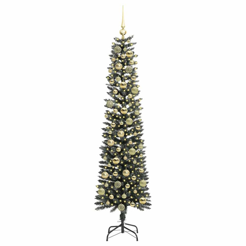 Artificial Christmas Tree with Stand, 5.91' H, Gold