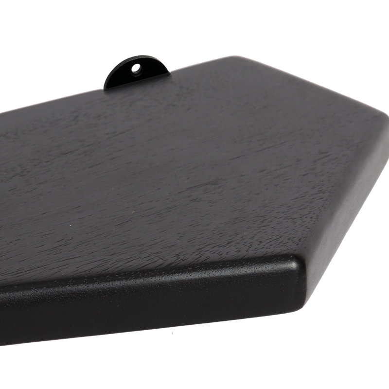 Tablettes flottantes en bois massif 3 pièces Glennon, Noir