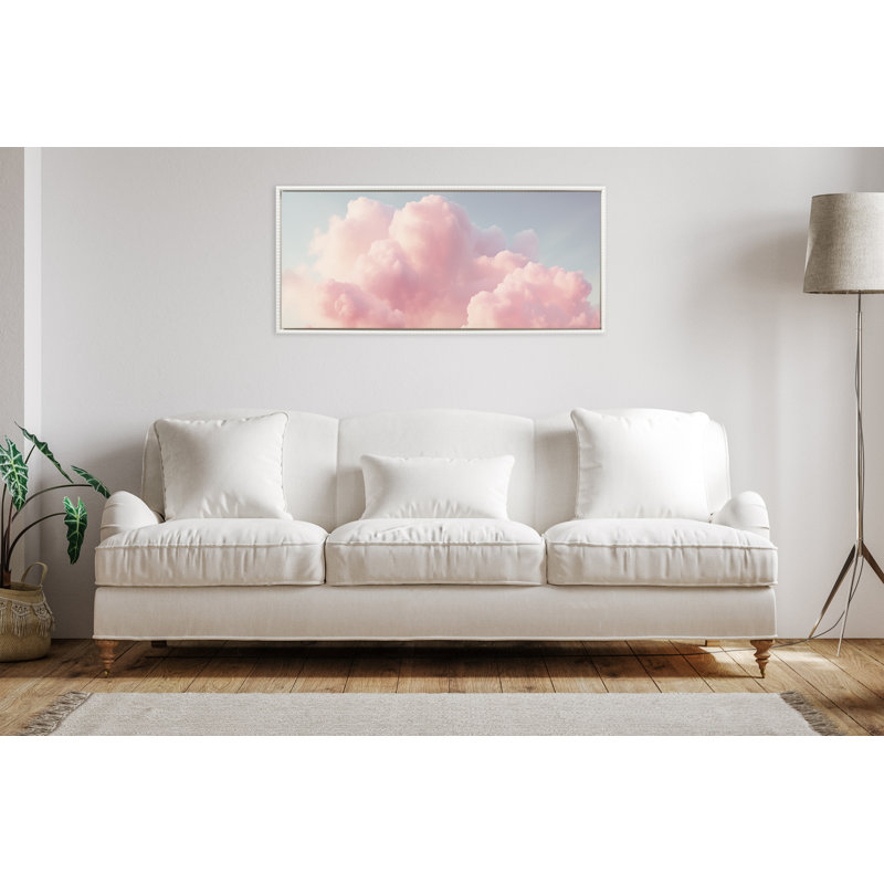 «Pink Cotton Candy Clouds», art mural sur toile