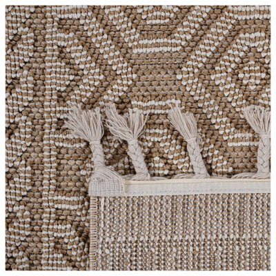 Tapis intérieur / extérieur en polypropylène à motif de moka 4 x 6 Guros