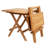 Square Teak Outdoor Folding Side Table