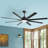 8 Aluminum Blades Modern Classic Smart Large Ceiling Fan With Light And Control And App Function-1582853089