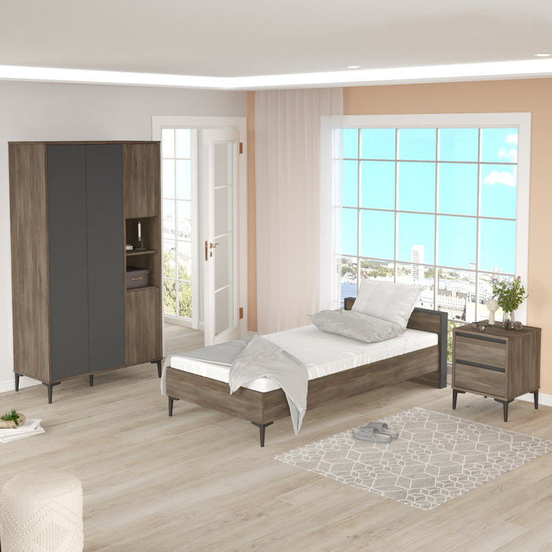 Young Room Set, Brun / gris