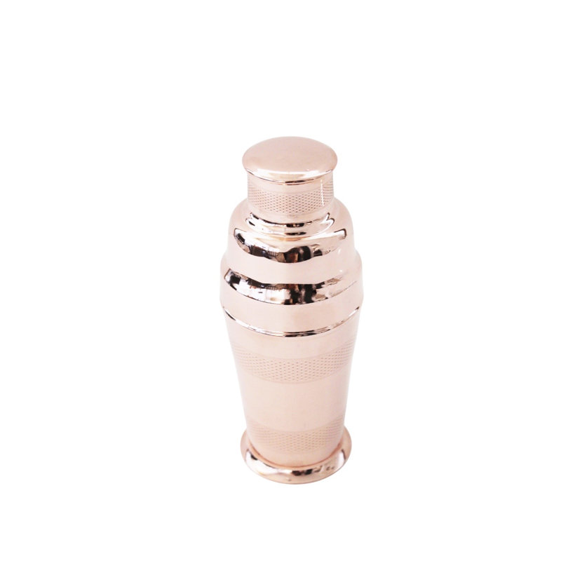 Vintage-Inspired Copper and Brass Cocktail Shaker