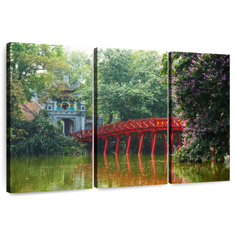 Lilie Hanoi Huc Bridge, H 36 po x l 57 po