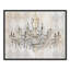 «Harlequin Chandelier - Floater Frame», reproduction d'art sur toile-46827946-46827949