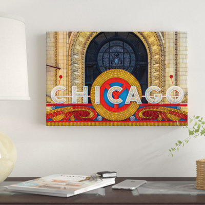 « chicago theater sign ii », art textuel sur toile
