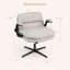Chaise croisée avec accoudoirs relevables, hauteur réglable, dossier large