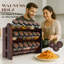 Freestanding Wood Spice Jar & Rack Set