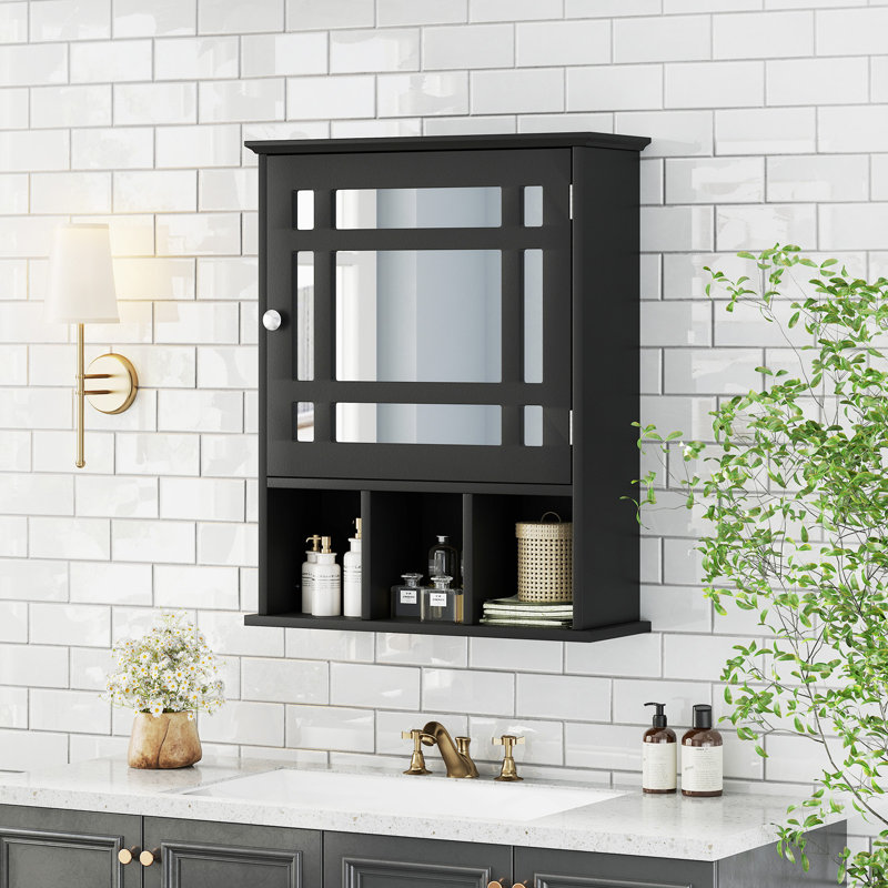 48mm W 60mm H Wall Mounted Required Medicine Cabinet Mirror