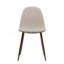 Élégante chaise de salle à manger en fer et en bois avec un tissu en polyester de qualité supérieure, idéale pour les repas à la maison-902739314-902739326