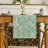 Sage Green Leaves & Floral Table Runner – Sage Green –Spring Kitchen And Dining Table Décor