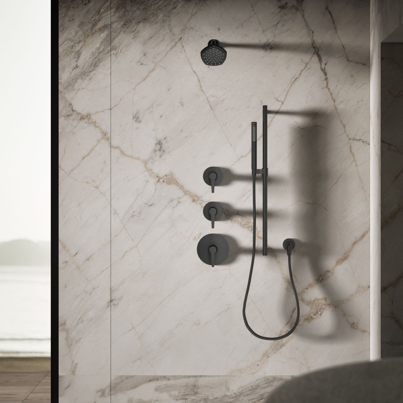 Occasion Full/Standard Fixed Shower Head, Matte Black