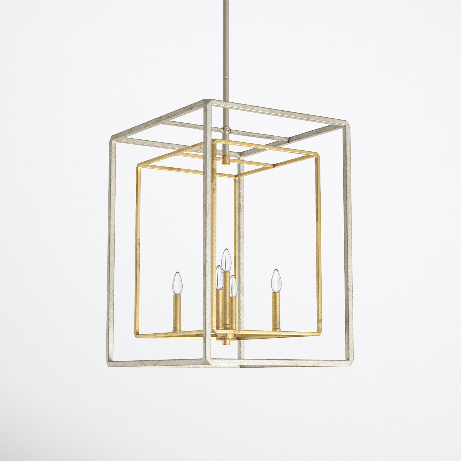 Carina 5 - Light Dimmable Lantern Chandelier, Gold