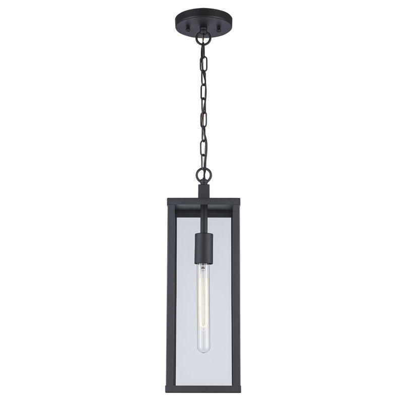 Lanterne suspendue d'extérieur 1 lumière Iddings, H 19,5 po x l 6 po x P 6 po