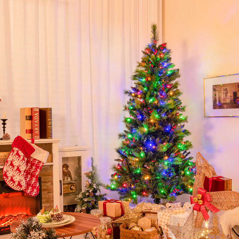 Lighted Christmas Tree, 6'