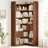 75.1"H Modern Adjustable Bookcase - Open & Closed Storage, L-Shaped or Straight, for Living Room, Bedroom, Home Office,75.1"Hx46.9"Wx9.4"D-1453112665-1453112666