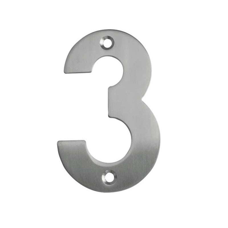 10cm H Stainless Steel House Number, 3