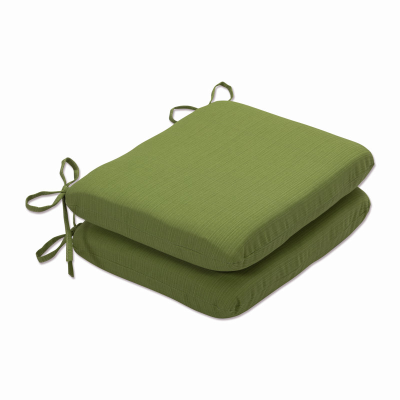 Renel Outdoor 3'' Dining Chair Cushion, Green