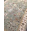 Tapis bleu / vert en laine noué à la main Waco-832991056