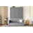 Queen Size Murphy Bed Wall Bed with Cushion-1694805294