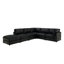 Canapé modulaire rembourré en velours côtelé-688039785