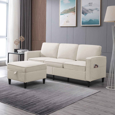 4 Seater Corduroy Sofa