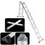 Échelle multi-positions en aluminium 12,5 pi Hershel