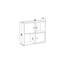 Tuttle 62.6cm H 72cm W Bookcase-1390019179