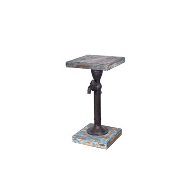 Handpump Plant Stand, Teal Finish, 20x20x39