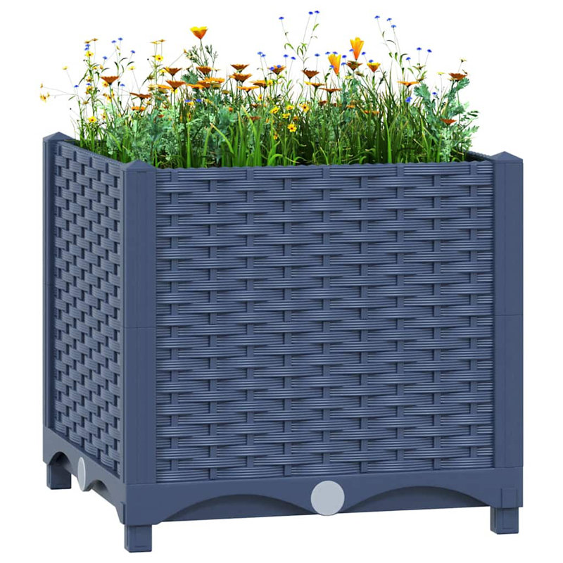 Roodhouse Raised Garden Bed, Blue Grey, 38cm H x 40cm W x 40cm D