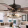 52"W Chesham 5 - Blade Standard Ceiling with Pull Chain and Light Kit Included