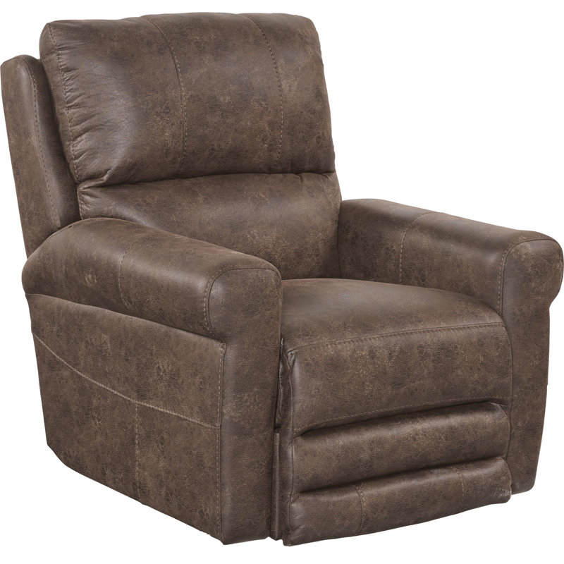 Northampt Upholstered Power Recliner, Brown