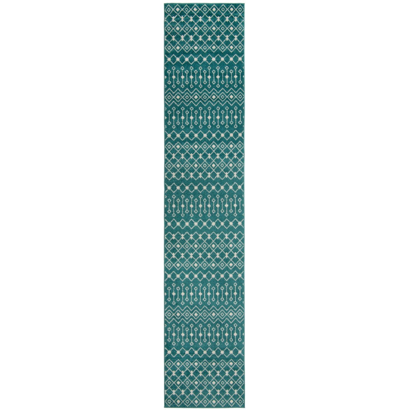 Geometric Indoor Rug, Runner 3'3" x 16'5"