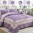 3-Piece Antique Rose Floral Quilt Set Lightweight Soft Microfiber Coverlet with Pillowcases for All Seasons-123121921-123121923