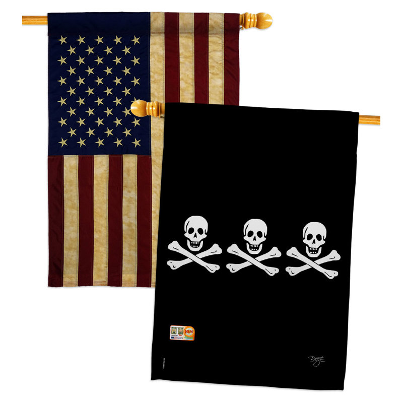 Double Sided 40'' H x 28'' W Polyester House Flag