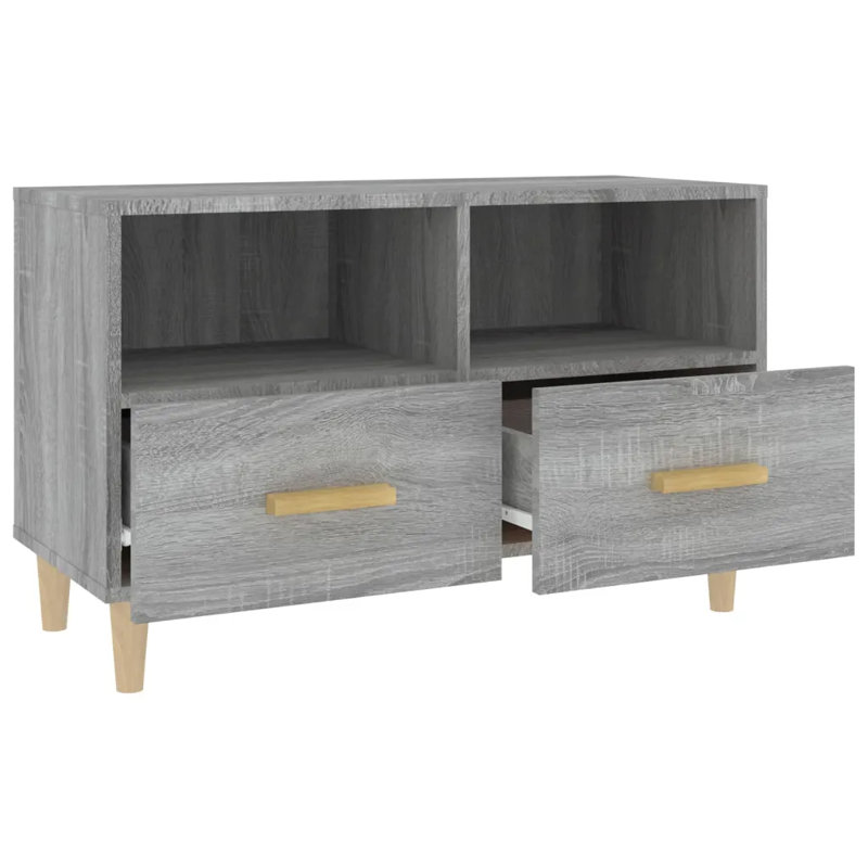Kalevi Unfinished TV Stand for TVs up to 32", Grey Sonoma