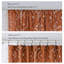 Rideaux en terre cuite, rideaux boho de ferme de 84 po de longueur, 2 panneaux, rideaux semi-transparents en lin imprimé campagne rustique orange brûlé et rideaux