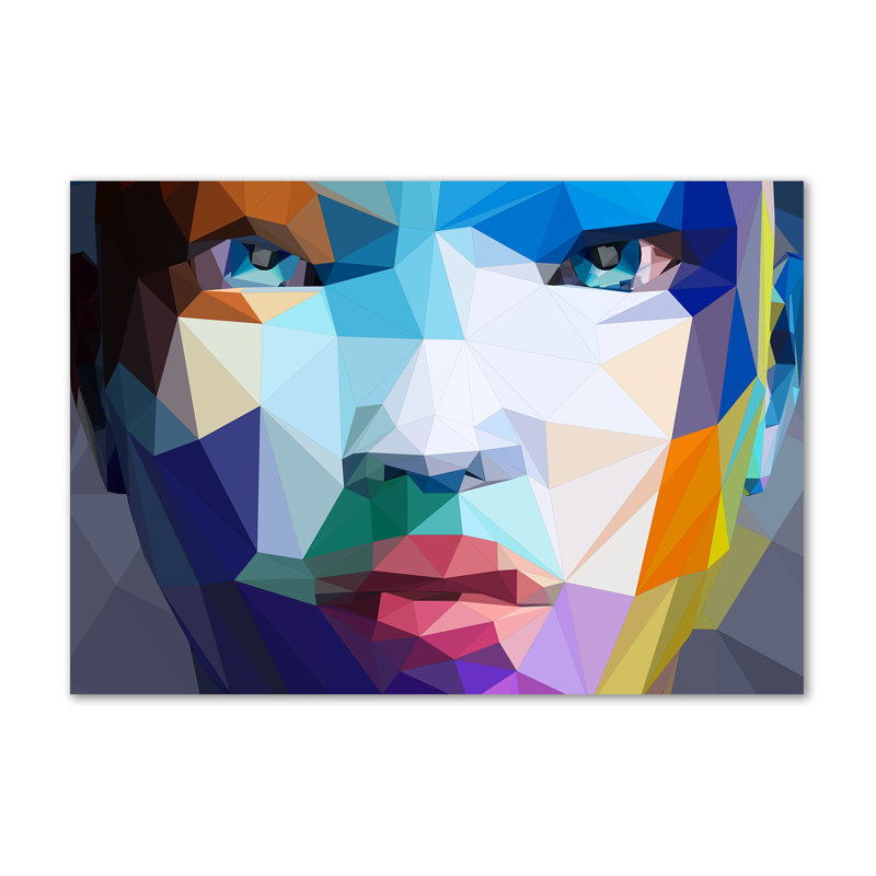 Abstraction Of A Woman - Wrapped Canvas Print