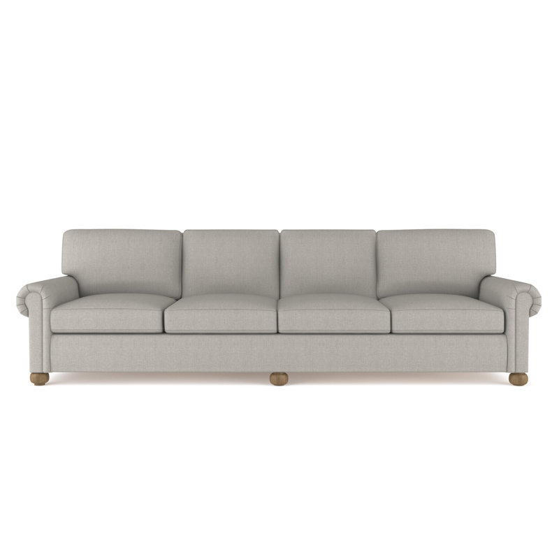 Leroy Sofa, 36" H x 120" W x 49" D, Pumice Velvet 