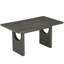 Ensemble de salle à manger 7 pièces avec table à tréteaux Kamanda et 6 chaises rembourrées Kamanda-115283123