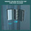 Porte de douche 32 po x 72 po avec verre trempé et pliable facile à installer l 32 po x H 72 po pour une utilisation à long terme
