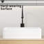 Lavabo vasque de salle de bain, céramique blanche rectangulaire, cuve profonde, minimisant les éclaboussures, drain efficace
