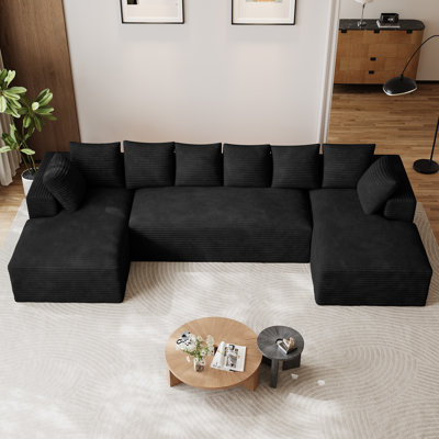 Canapé modulaire surdimensionné avec coussins Adame Boneless Compression