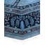 Tapis bleu nouvel âge 7 pi 1 po Cronius