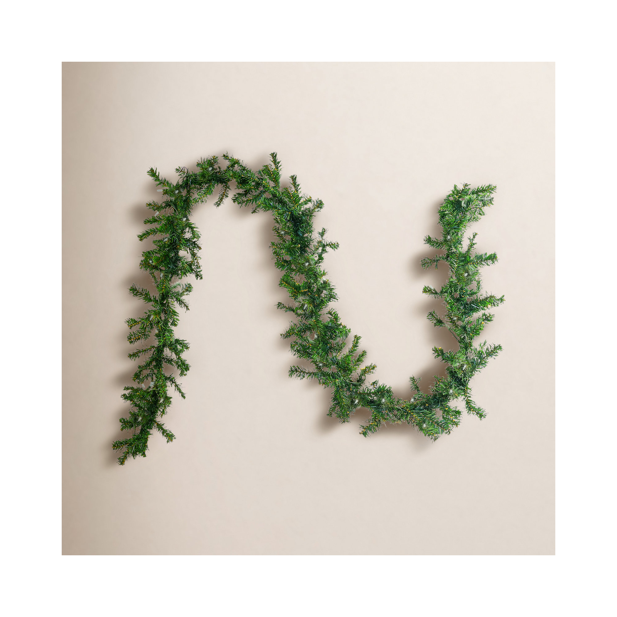 The Holiday Aisle® 9 ft. Stefan Fir Garland with Clear Lights