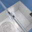 Porte de douche coulissante double sans cadre avec verre trempé l 72 po x H 76 po