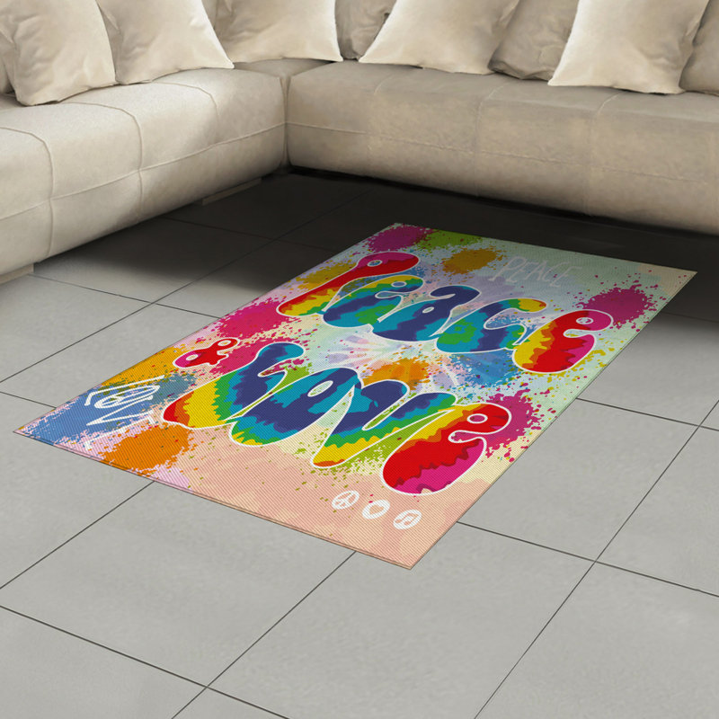 Tapis décoratif 70 po Party, Rectangle— 4 pi x 5 pi 8 po
